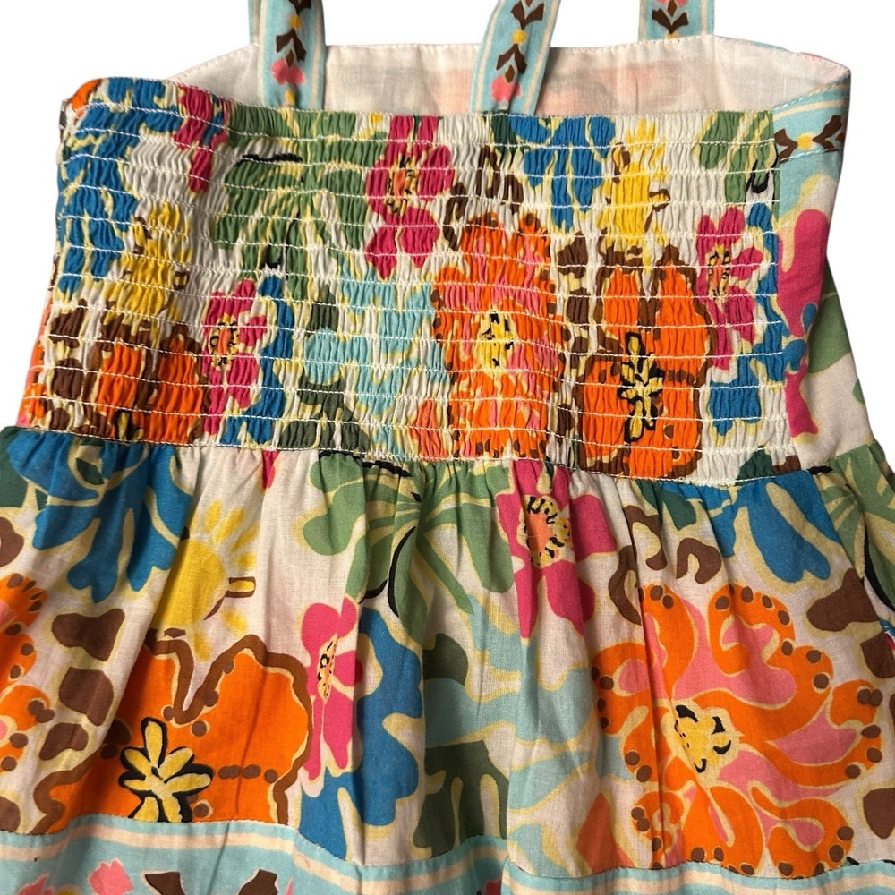 Beach Riot Girls Floral Maxi Dress in White, Green, Blue, Pink, Yellow, Orange - Picture 8 of 9